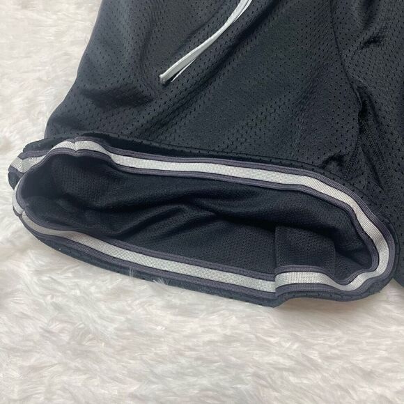 Nike Dri Fit Gym Shorts Retro Mesh Training Black Size Medium Lined Drawstring A - Picture 7 of 9